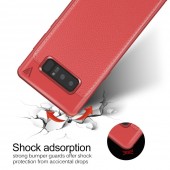 Galaxy Note 8 cover tpu læder rød