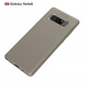 Galaxy Note 8 cover tpu sting læder grå