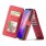 rød 2 i 1 cover med multi lommer Galaxy S10 Mobil tilbehør