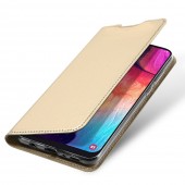 Slim flip cover Samsung A50 guld