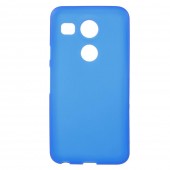 LG NEXUS 5X cover mat tpu blå