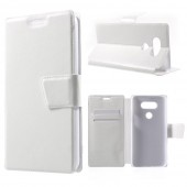 LG G5 læder cover med lommer, hvid