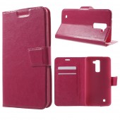 LG K10 cover m kort lommer rosa