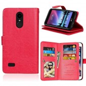 LG K4 2017 cover med multi lommer rød