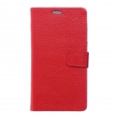 Huawei Y6 2 Compact cover i ægte læder rød