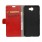 til Huawei Y6 2 Compact etui rød med kort holder Mobiltelefon tilbehør