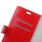Til Huawei Y6 2 Compact etui rød med lommer Mobiltelefon tilbehør