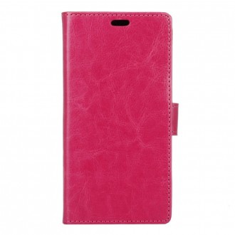 Huawei Y6 2 Compact etui med lommer rosa