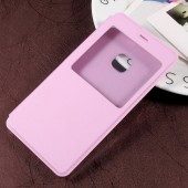 Huawei P10 Lite cover med smart vindue pink