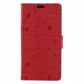 Huawei Y3 2017 cover med lommer cartoon rød