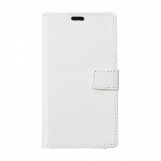Flip cover til Huawei Y3 2017 i ægte læder hvid