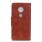 brun Elegant læder cover Motorola G7 Play Mobil tilbehør