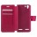 LENOVO K5 cover etui med kort lommer rosa Leveso Mobil tilbehør