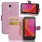 Lenovo B etui pink med lommer Mobiltelefon tilbehør
