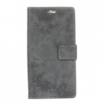 til Motorola Moto G5S plus cover i retro stil grå