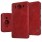 MICROSOFT LUMIA 950 læder cover i business stil, rød Mobiltelefon tilbehør