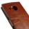 MICROSOFT LUMIA 950 XL læder cover med kort lommer, brun Mobiltelefon tilbehør