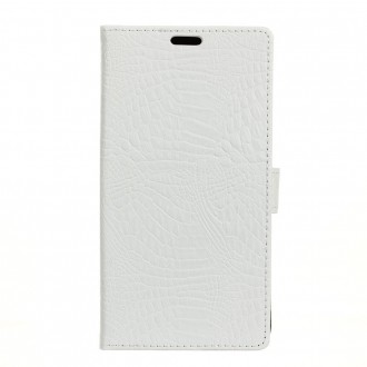 Flipcover croco med lommer til Oneplus 5T hvid
