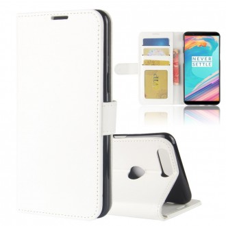 Vilo flipcover med lommer til Oneplus 5T hvid