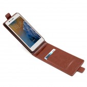 Vertikal flip cover Nokia 3 brun