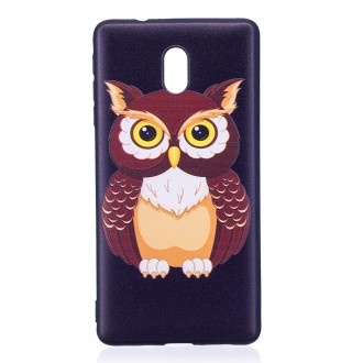 Blød cover med mønster til Nokia 3 owl
