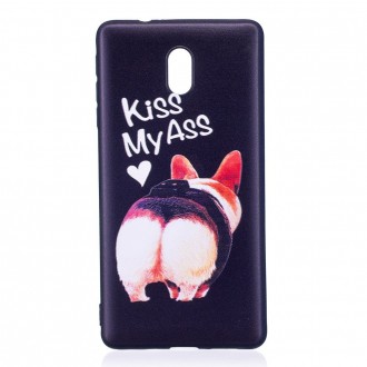 Blød cover med mønster til Nokia 3 Kiss My Ass