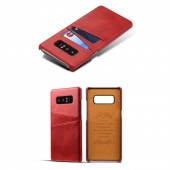 Samsung Galaxy Note 8 cover med kortholder rød
