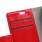 HUAWEI Y6 læder cover med lommer rød, Mobiltelefon tilbehør 