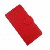 LA læder flip etui Samsung A20e rød