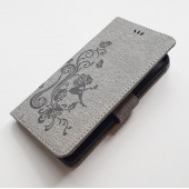 Flip etui mønstret Huawei P9 Lite grå