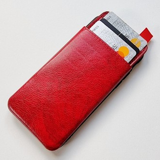iPhone 8 / 7 / SE (2020) case med 3 kortholdere rød
