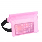 Vandtæt universal taske til mobil rosa