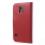 Flip cover ægte læder rød Samsung S5 Mobilcovers