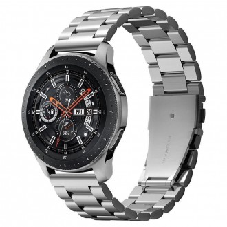 Samsung Galaxy Watch 46mm spigen stål lænke sølv