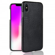 Iphone Xs Max cover case croco sort Mobil tilbehør