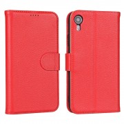 rød Premium læder cover Iphone Xr Mobil tilbehør