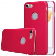 Iphone 7 cover med skærm beskyttelse rød Leveso.dk Mobiltelefon tilbehør