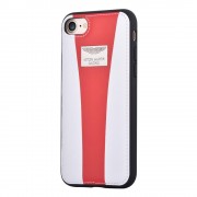 Iphone 7 bag cover Aston Martin Racing Leveso.dk Mobiltelefon tilbehør hvid-rød