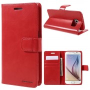 rød Flip etui Samsung S6 Mobil tilbehør