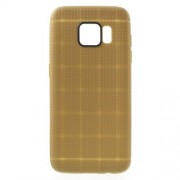 SAMSUNG GALAXY S7 EDGE dot bag cover, guld Mobiltelefon tilbehør
