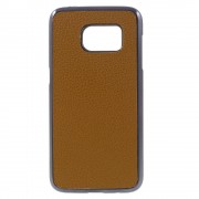 SAMSUNG GALAXY S7 bag cover i split læder, brun Mobiltelefon tilbehør