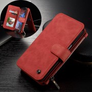 SAMSUNG GALAXY S7 EDGE luksus læder pung cover, rød Mobiltelefon tilbehør
