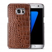 SAMSUNG GALAXY S7 EDGE cover håndlavet brun Mobiltelefon tilbehør