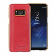 Rød Pierre cardin cover Samsung Galaxy S8+ ægte læder Mobil tilbehør