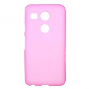 LG NEXUS 5X cover mat tpu rosa Mobiltelefon tilbehør