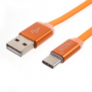 C type usb kabel alu orange Mobiltelefon tilbehør