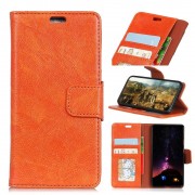 Huawei Mate 10 klassisk læder cover orange Mobilcovers