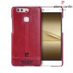 Huawei P9 cover Pierre Cardin design læder rød