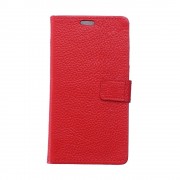 Flip cover Huawei Y3 2017 i ægte rød læder Mobilcovers
