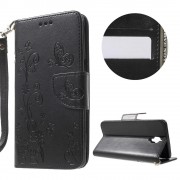 Oneplus 3T / 3 læder cover med lommer og mønster Mobiltelefon tilbehør
